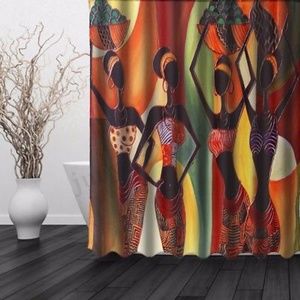 African Themed Shower Curtains